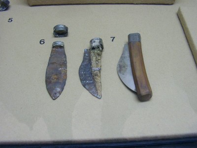 История появления складных ножей. Ножи Римского периода.