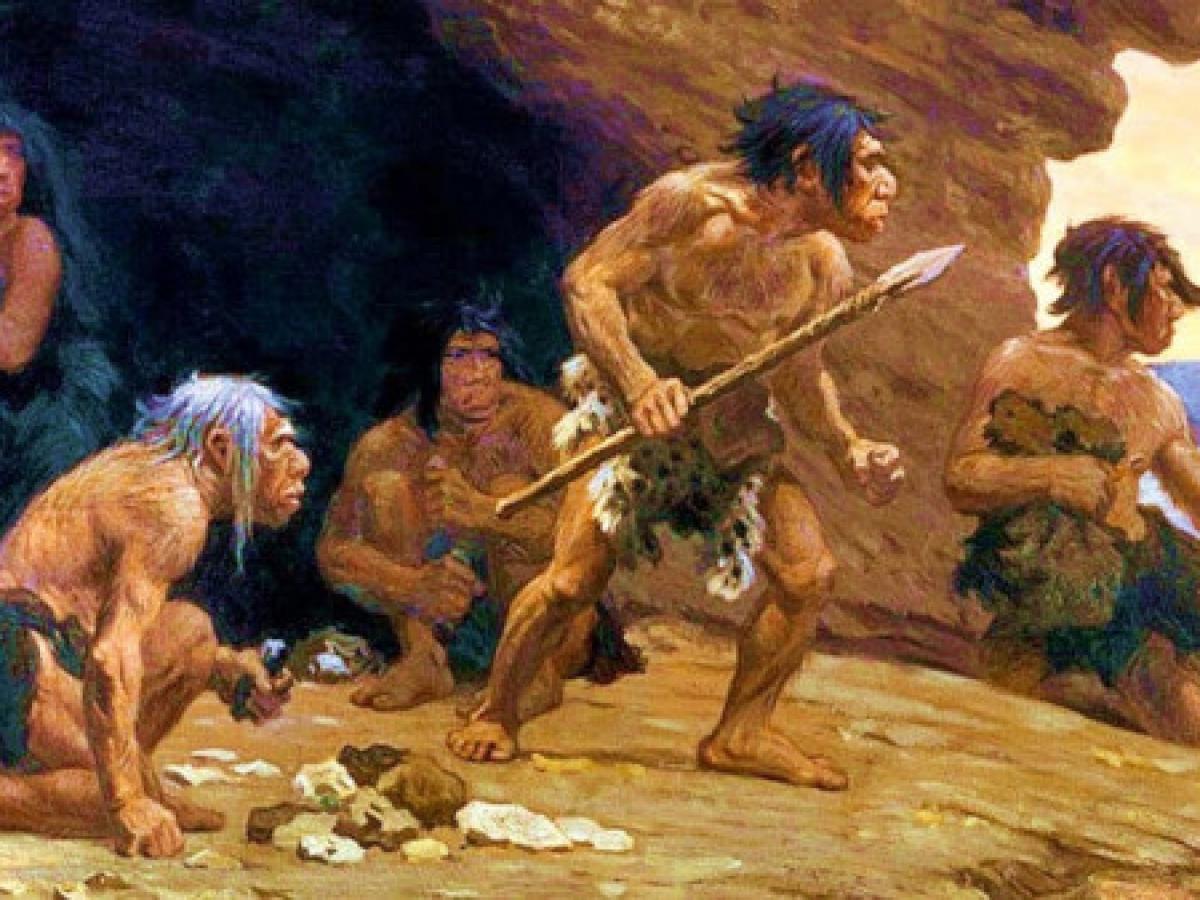 Покажи первобытный. Хомо сапиенс неандерталенсис. Древние люди неандертальцы. Древний человек неандерталец. Палеолит - Эра камня.