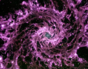 космос фіолетовий галактичний вир