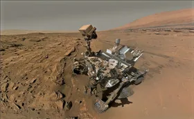 Прислал новое фото пустынного марсианского пейзажа марсоход Curiosity