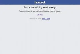 Произошел сбой в соцсети Facebook