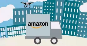 Новый формат доставки дронами Amazon запатентовал