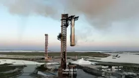 На стартовий майданчик SpaceX уперше змогла посадити перший ступінь Starship. ВІДЕО