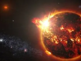 В 10 тысяч раз мощнее солнечной произвела вспышку карликовая звезда