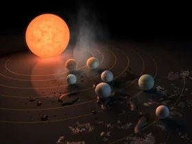 Свет звезды с семью экзопланетами на орбите показало NASA. ВИДЕО