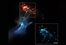 Сделала снимок гигантской космической “руки” обсерватория NASA