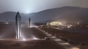 Как Starship будет сходить с орбиты – огромная скорость, потоки плазмы и шлейф. ВИДЕО