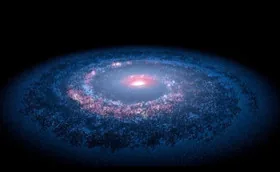 Снимок спиралевидной галактики показали в NASA